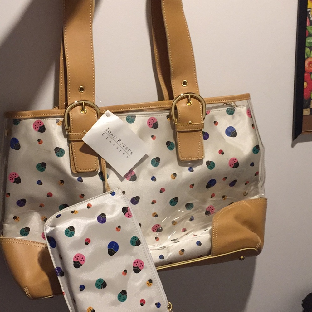 NWT Joan rivers classics bag w matching small bag